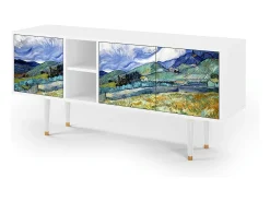 Móvel De Tv| Mueble de TV - 150х69х41 cm - T5 - Landscape, Branco Bege