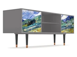 Móvel De Tv| Mueble de TV - 170х69х48 cm - T2 - Landscape, Cinza Cinzento