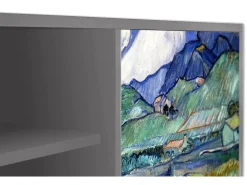Móvel De Tv| Mueble de TV - 170х69х48 cm - T2 - Landscape, Cinza Cinzento