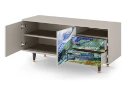 Mueble de TV - 125х56х41 cm - T7 - Landscape, Areia^ Móvel De Tv