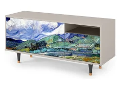 Mueble de TV - 125х56х41 cm - T7 - Landscape, Areia^ Móvel De Tv
