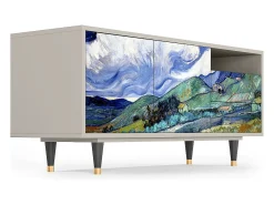 Mueble de TV - 125х56х41 cm - T7 - Landscape, Areia^ Móvel De Tv