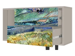 Móvel De Tv| Mueble de TV - 170х69х48 cm - T1 - Landscape, Areia Bege
