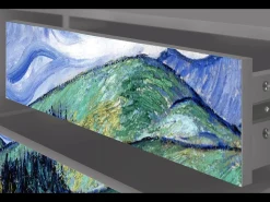 Móvel De Tv* Mueble de TV - 170х59х48 cm - T4 - Landscape, Cinza Cinzento