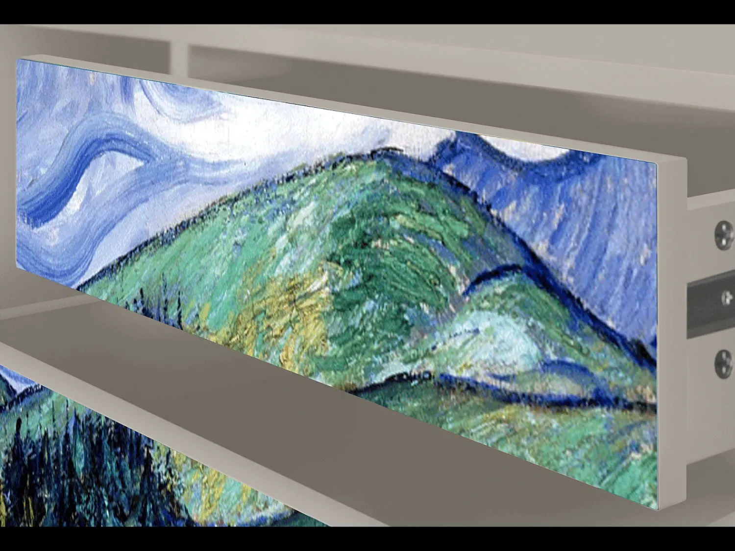 Móvel De Tv* Mueble de TV - 170х59х48 cm - T4 - Landscape, Areia Bege