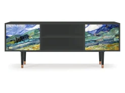 Móvel De Tv| Mueble de TV - 170х69х48 cm - T2 - Landscape, Antracite Cinza antracite