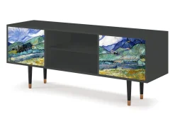Móvel De Tv| Mueble de TV - 170х69х48 cm - T2 - Landscape, Antracite Cinza antracite