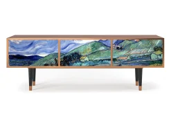 Móvel De Tv| Mueble de TV - 170х59х48 cm - T4 - Landscape, Nogueira Castanho