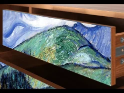 Móvel De Tv| Mueble de TV - 170х59х48 cm - T4 - Landscape, Nogueira Castanho