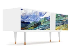 Mueble de TV - 170х69х48 cm - T1 - Landscape, Branco^ Móvel De Tv