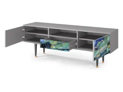 Móvel De Tv| Mueble de TV - 170х59х41 cm - T6 - Landscape, Cinza Cinzento
