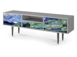 Móvel De Tv| Mueble de TV - 170х59х41 cm - T6 - Landscape, Cinza Cinzento