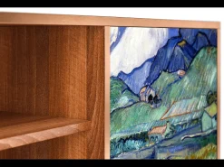 Móvel De Tv| Mueble de TV - 170х69х48 cm - T2 - Landscape, Nogueira Castanho
