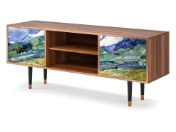 Móvel De Tv| Mueble de TV - 170х69х48 cm - T2 - Landscape, Nogueira Castanho