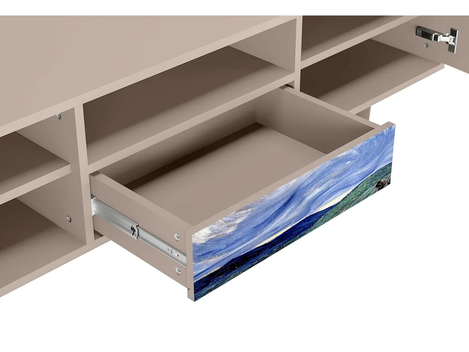 Móvel De Tv| Mueble de TV - 170х59х41 cm - T6 - Landscape, Latte Bege