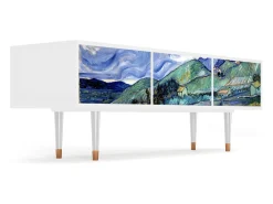 Mueble de TV - 170х59х48 cm - T4 - Landscape, Branco^ Móvel De Tv