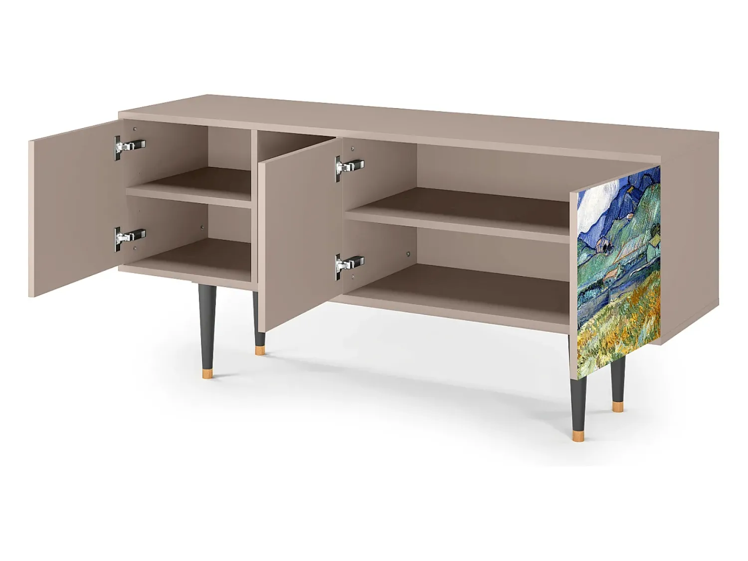 Móvel De Tv| Mueble de TV - 150х69х41 cm - T5 - Landscape, Latte Bege