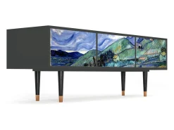 Móvel De Tv| Mueble de TV - 170х59х48 cm - T4 - Landscape, Antracite Cinza antracite