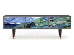 Móvel De Tv| Mueble de TV - 170х59х48 cm - T4 - Landscape, Antracite Cinza antracite