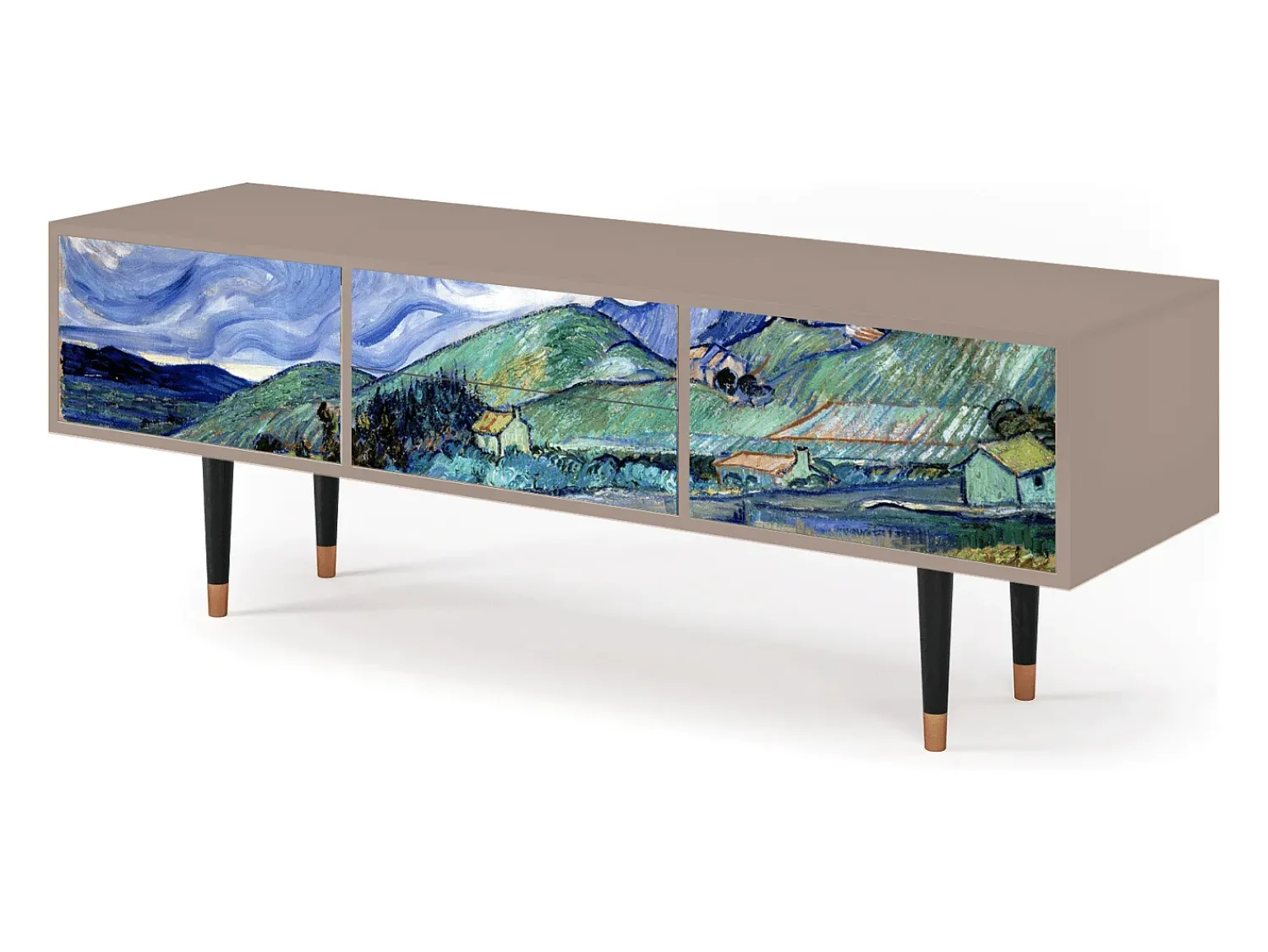 Móvel De Tv* Mueble de TV - 170х59х48 cm - T4 - Landscape, Latte Bege