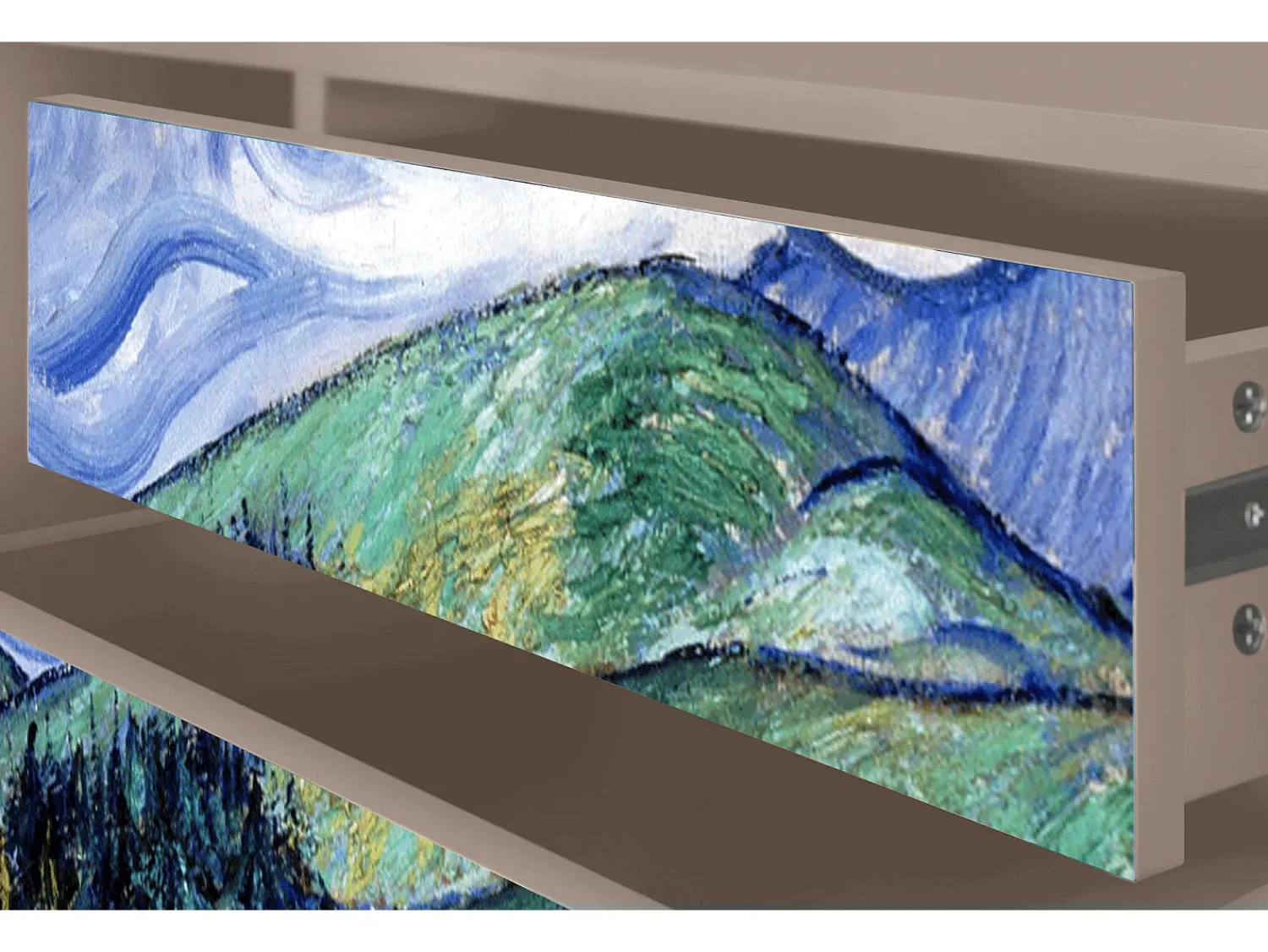 Móvel De Tv* Mueble de TV - 170х59х48 cm - T4 - Landscape, Latte Bege