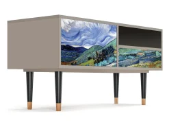 Mueble de TV - 115х59х48 cm - T3 - Landscape, Areia^ Móvel De Tv