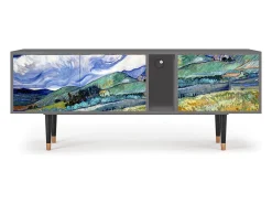 Móvel De Tv| Mueble de TV - 170х69х48 cm - T1 - Landscape, Cinza Cinzento