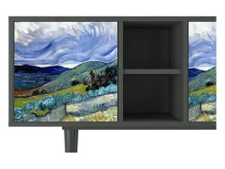 Mueble de TV - 150х69х41 cm - T5 - Landscape, Antracite^ Móvel De Tv