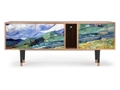 Móvel De Tv| Mueble de TV - 170х69х48 cm - T1 - Landscape, Nogueira Castanho
