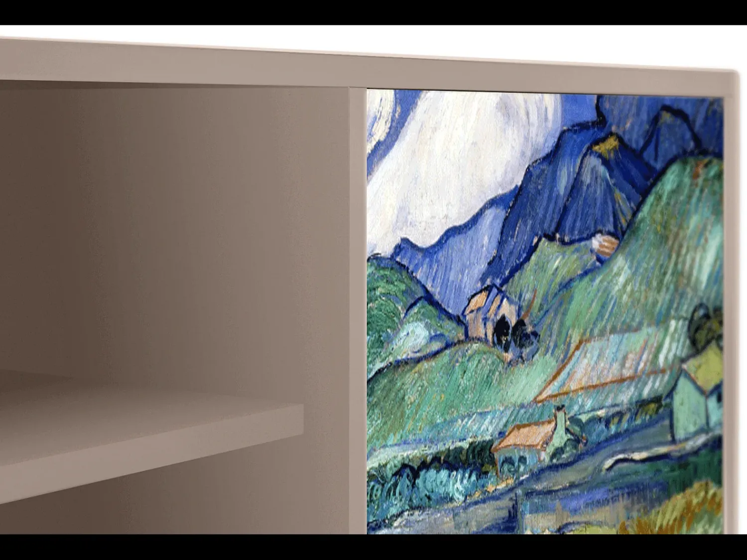 Móvel De Tv| Mueble de TV - 170х69х48 cm - T2 - Landscape, Latte Bege
