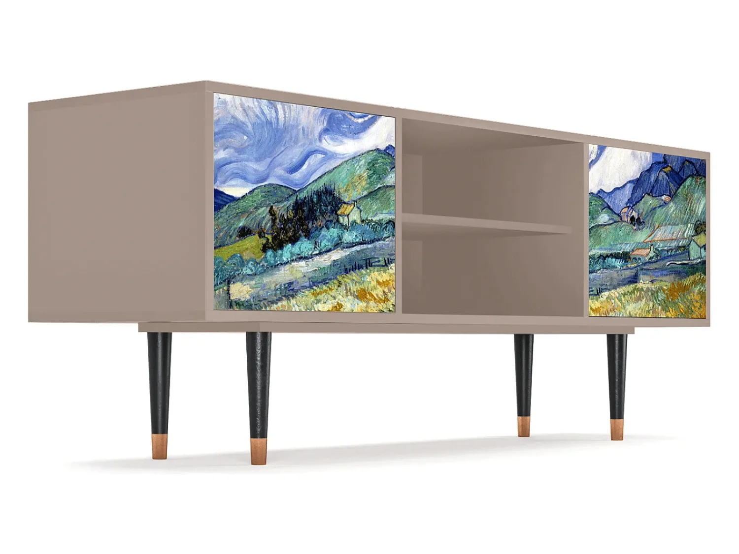 Móvel De Tv| Mueble de TV - 170х69х48 cm - T2 - Landscape, Latte Bege