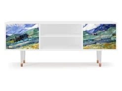 Móvel De Tv* Mueble de TV - 170х69х48 cm - T2 - Landscape, Branco Bege
