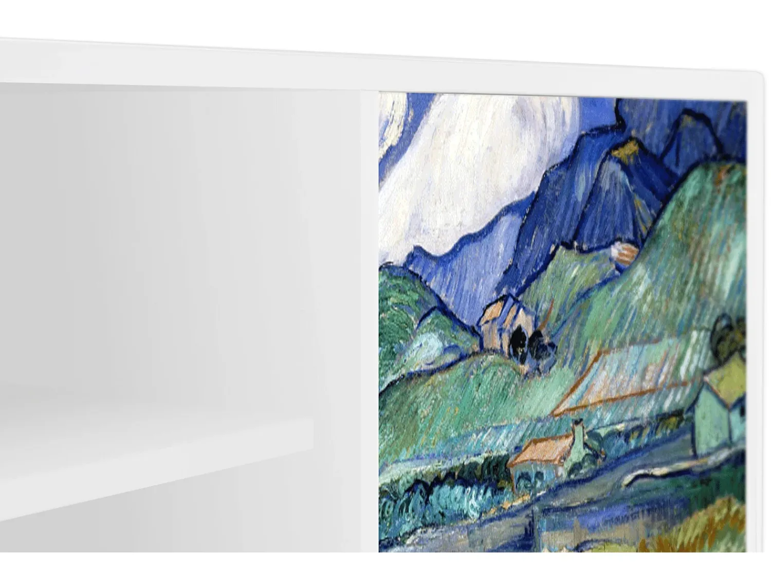 Móvel De Tv* Mueble de TV - 170х69х48 cm - T2 - Landscape, Branco Bege