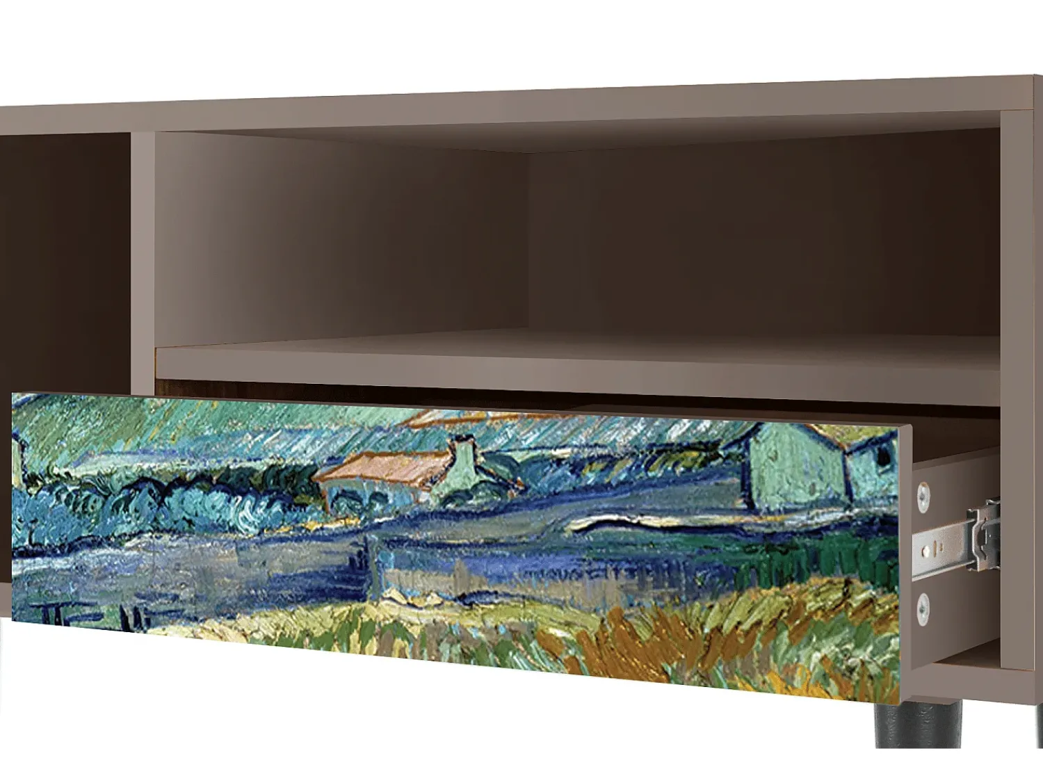 Mueble de TV - 115х59х48 cm - T3 - Landscape, Latte^ Móvel De Tv