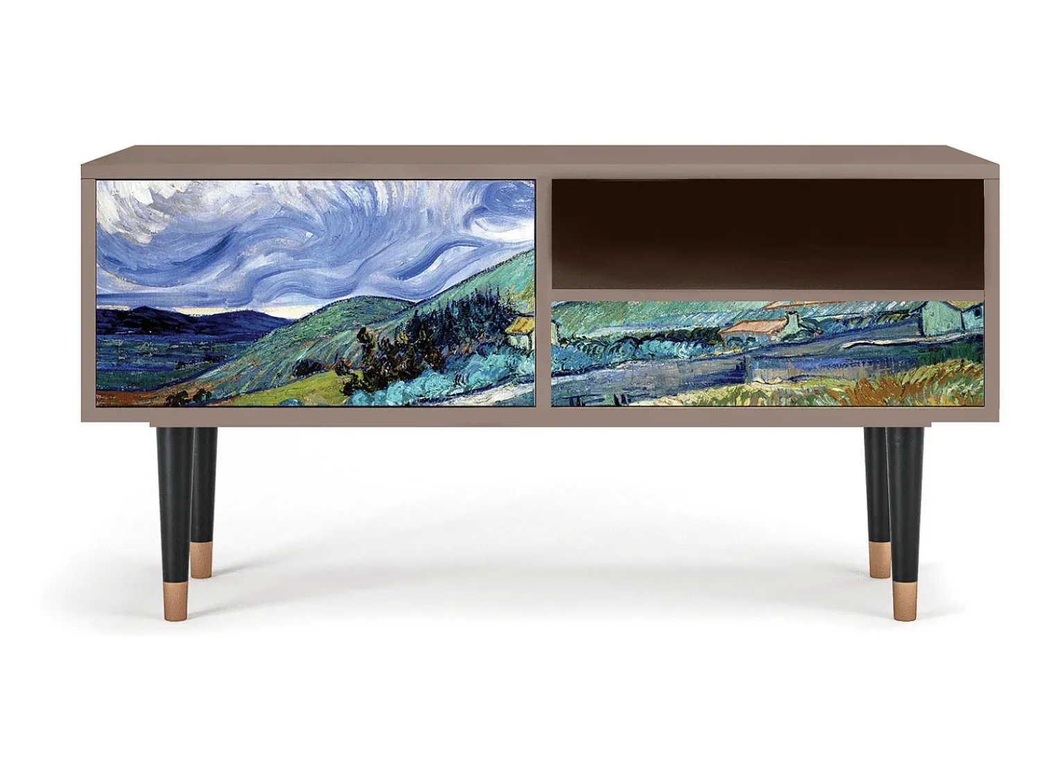 Mueble de TV - 115х59х48 cm - T3 - Landscape, Latte^ Móvel De Tv