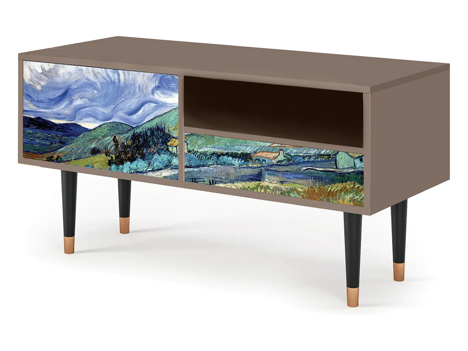 Mueble de TV - 115х59х48 cm - T3 - Landscape, Latte^ Móvel De Tv