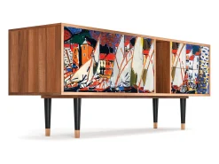 Móvel De Tv| Mueble de TV - 170х69х48 cm - T1 - Le Séchage des voiles , Nogueira Castanho