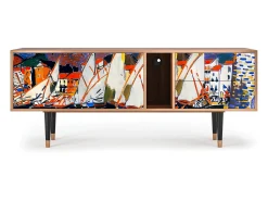 Móvel De Tv| Mueble de TV - 170х69х48 cm - T1 - Le Séchage des voiles , Nogueira Castanho