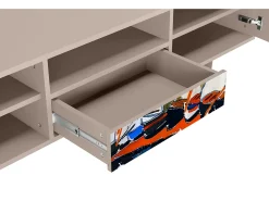 Hot Mueble de TV - 170х59х41 cm - T6 - Le Séchage des voiles , Latte Bege