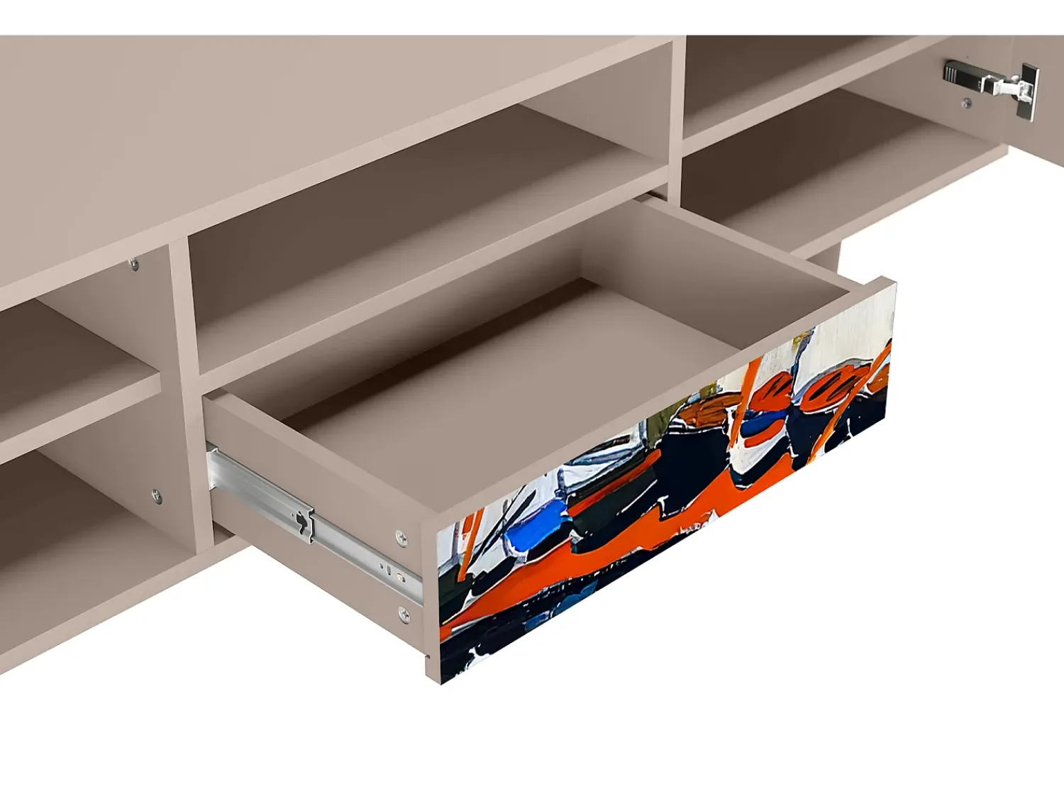 Hot Mueble de TV - 170х59х41 cm - T6 - Le Séchage des voiles , Latte Bege