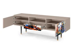 Hot Mueble de TV - 170х59х41 cm - T6 - Le Séchage des voiles , Latte Bege