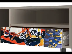 Móvel De Tv* Mueble de TV - 115х59х48 cm - T3 - Le Séchage des voiles , Areia Bege