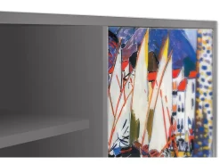 Mueble de TV - 170х69х48 cm - T2 - Le Séchage des voiles , Cinza^ Móvel De Tv