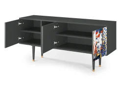 Mueble de TV - 150х69х41 cm - T5 - Le Séchage des voiles , Antracite^ Móvel De Tv