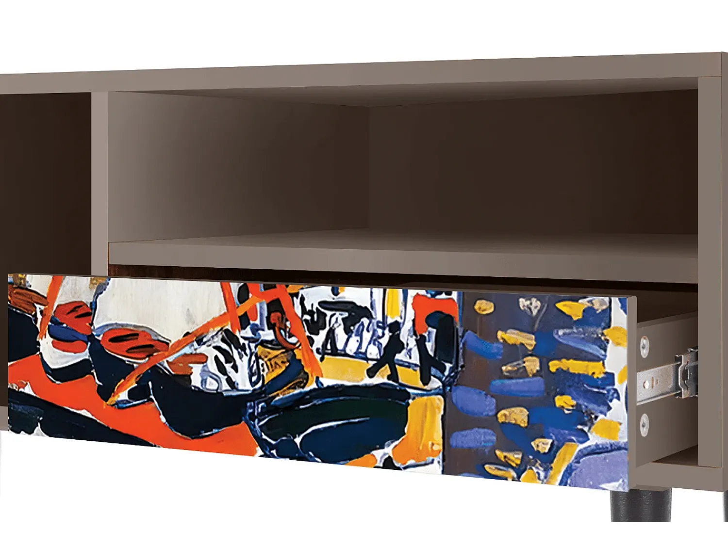 Móvel De Tv* Mueble de TV - 115х59х48 cm - T3 - Le Séchage des voiles , Latte Bege