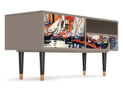 Móvel De Tv* Mueble de TV - 115х59х48 cm - T3 - Le Séchage des voiles , Latte Bege