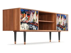 New Mueble de TV - 170х69х48 cm - T2 - Le Séchage des voiles , Nogueira Castanho