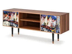 New Mueble de TV - 170х69х48 cm - T2 - Le Séchage des voiles , Nogueira Castanho