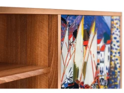 New Mueble de TV - 170х69х48 cm - T2 - Le Séchage des voiles , Nogueira Castanho