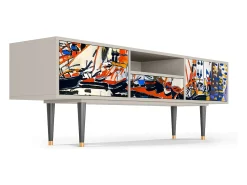 Online Mueble de TV - 170х59х41 cm - T6 - Le Séchage des voiles , Areia Bege